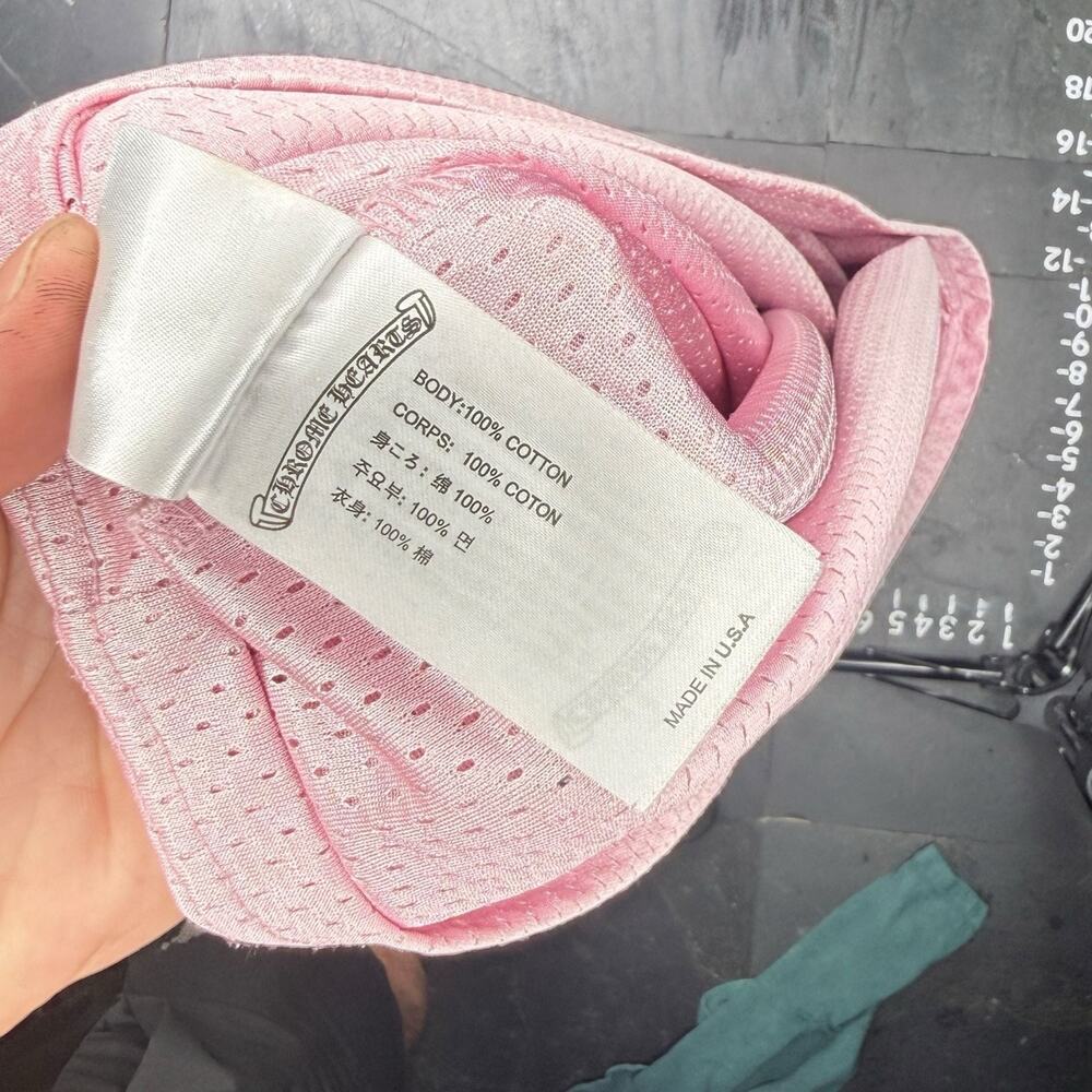 Chrome Hearts Pink 'Love You' Mesh Warm-Up Long Sleeve Jersey - Picture 7 of 8
